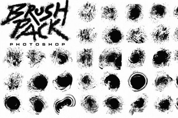 Download 32 Splatter Ink Photoshop Brushes - Ink Collection