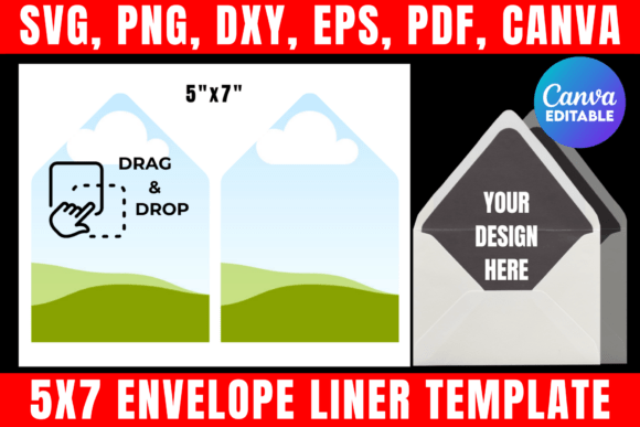 Download Envelope Liner Canva Template - Template Collection