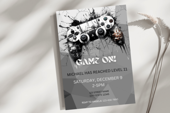 Download Gamer Boy Birthday Invite Template - Template Collection