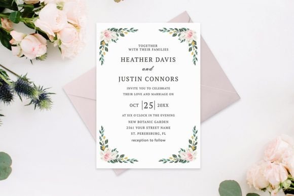Download Eucalyptus Blush Roses Wedding Template - Template Collection