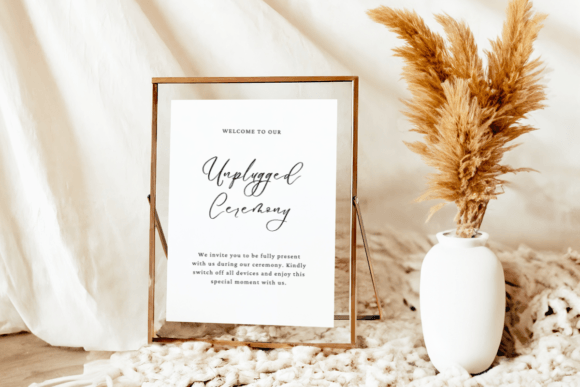 Download Wedding Unplugged Ceremony Sign Template - Template Collection