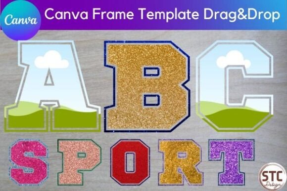 Download Sport Letter Canva Frame Template - Template Collection