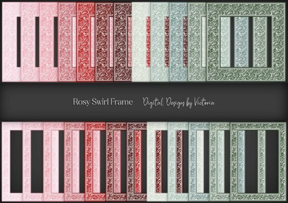Download Rosy Swirl Frame - Swirl Collection