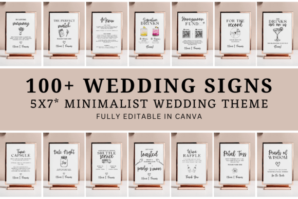Download Minimalist Wedding Signs Template - Template Collection